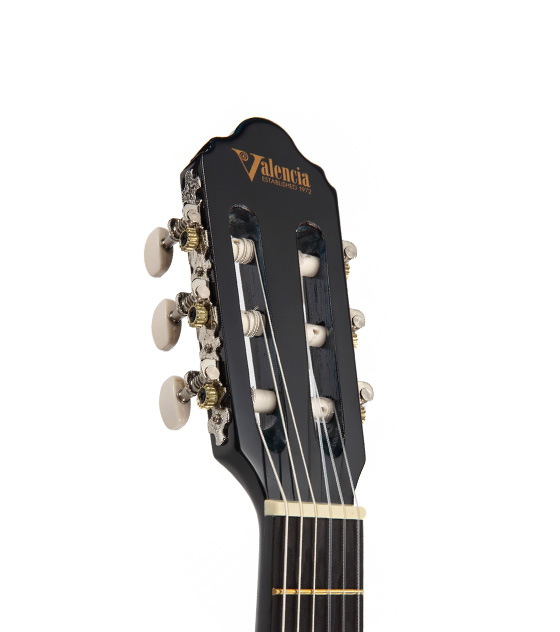 Valencia Black Classical Guitar - 1/4 Size