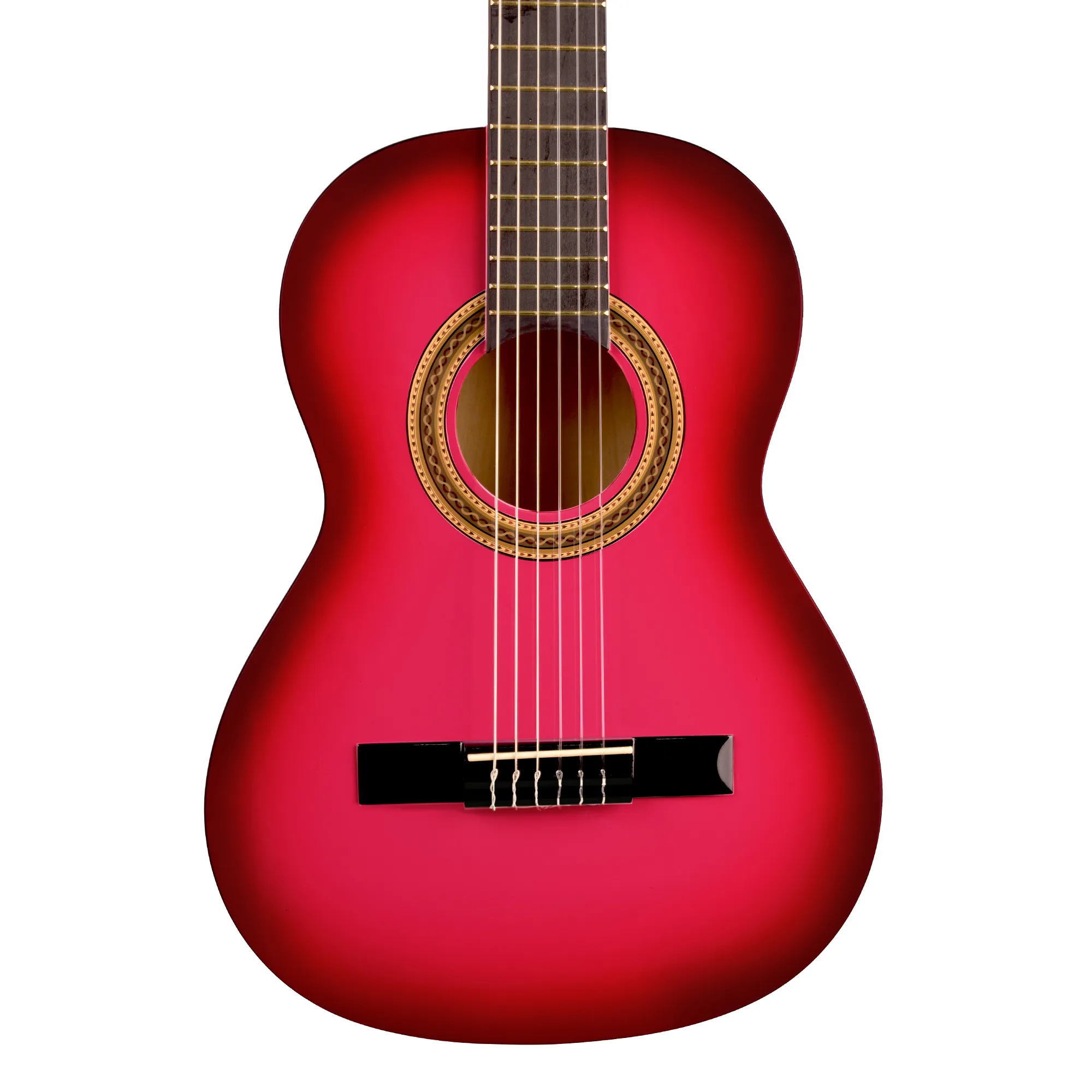 Valencia Pink Sunburst Classical Guitar - 3/4 Size