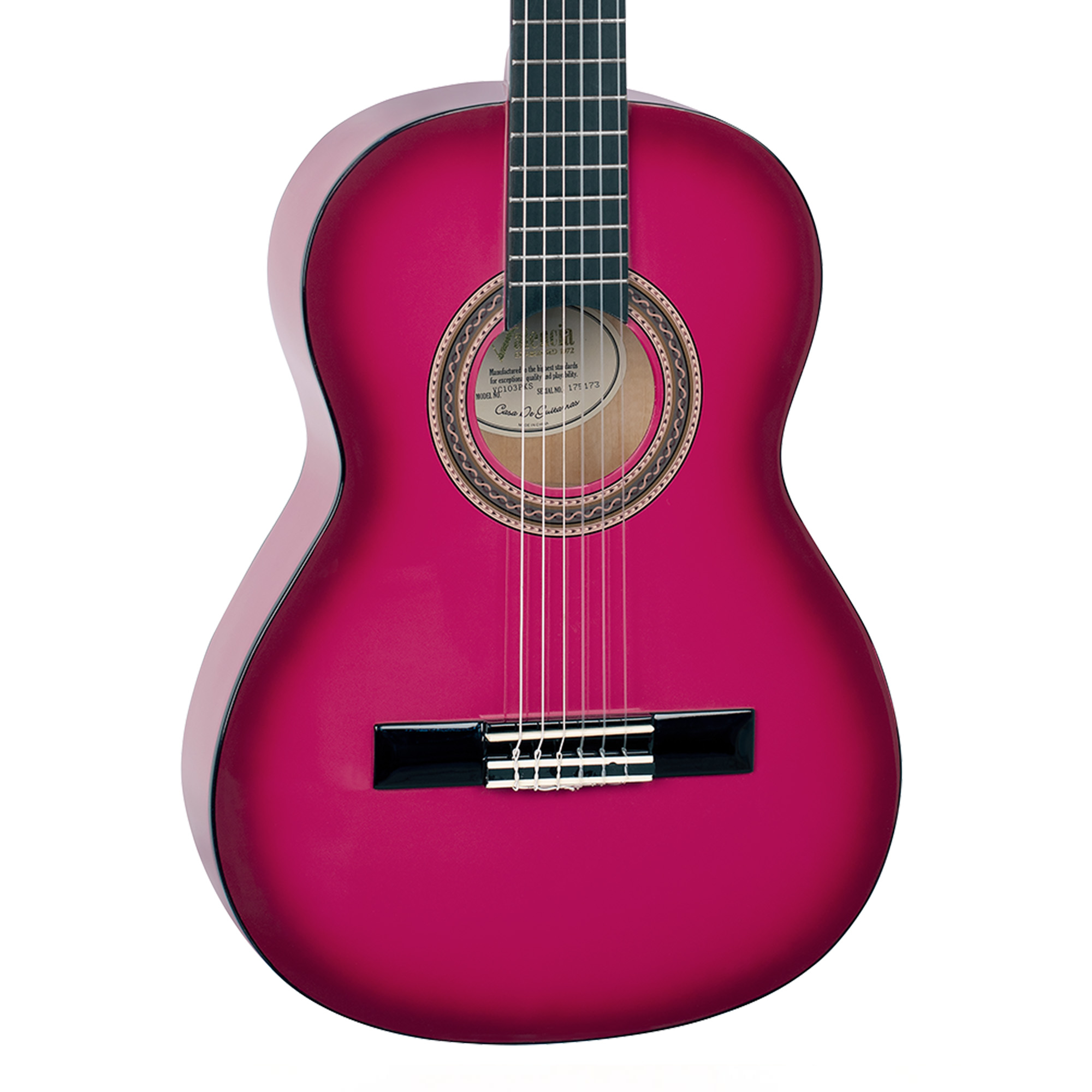 Valencia Pink Sunburst Classical Guitar - 3/4 Size