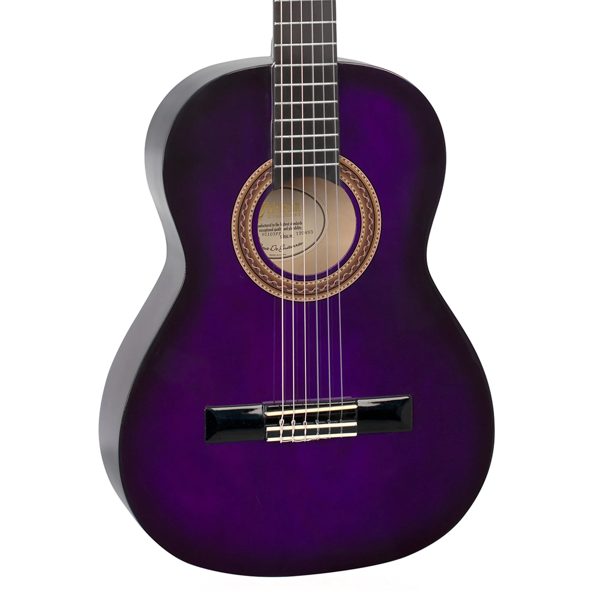 Valencia Purple Sunburst Classical Guitar - 3/4 Size