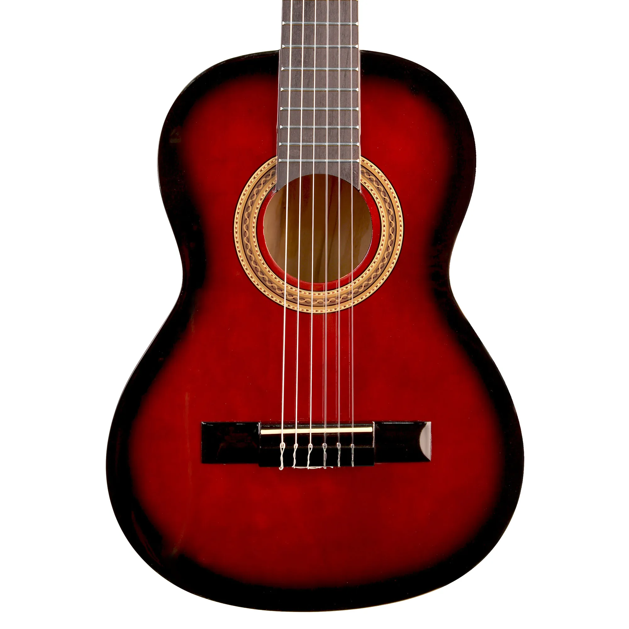 Valencia Red Sunburst Classical Guitar - 3/4 Size
