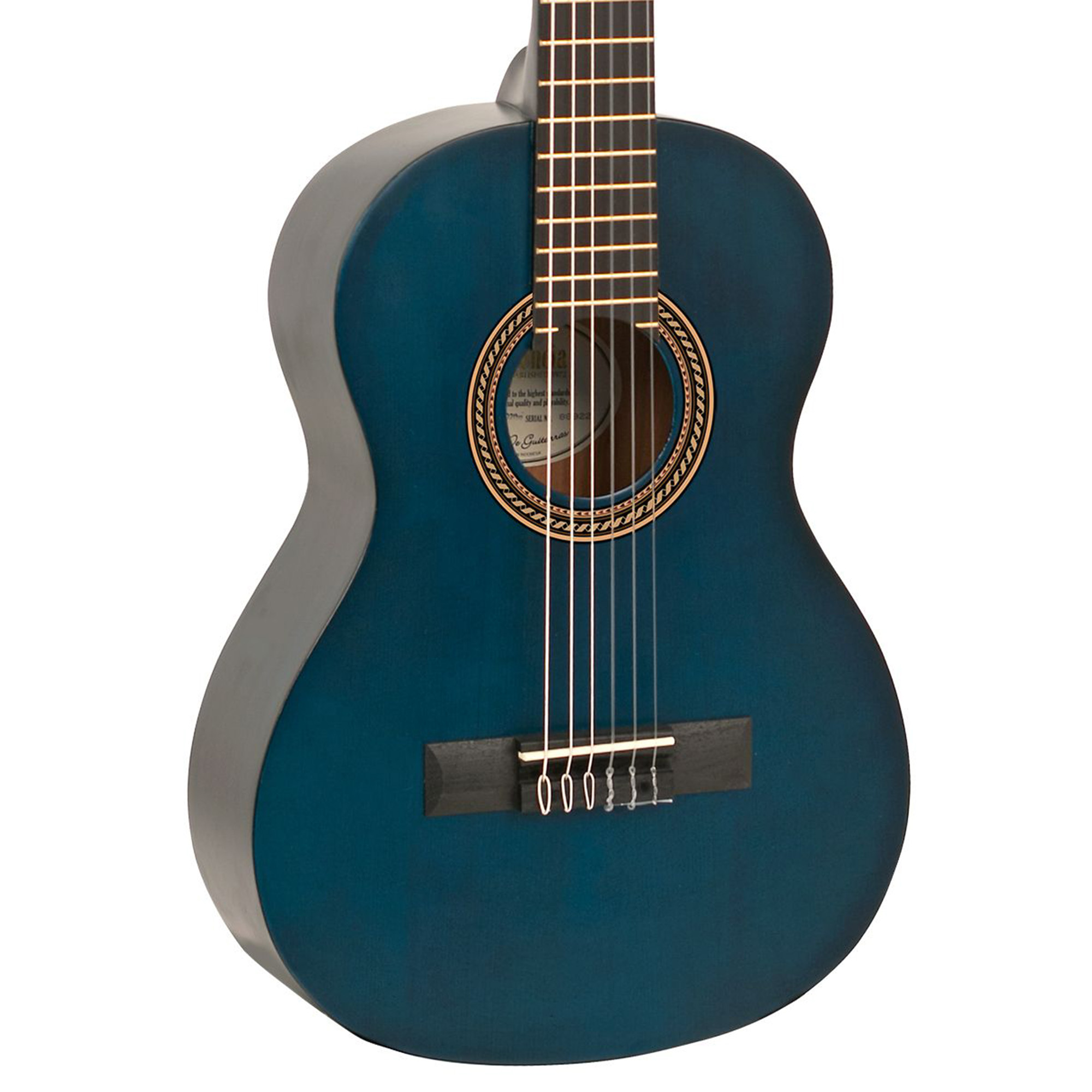 Valencia Transparent Blue Classical Guitar - 1/2 Size