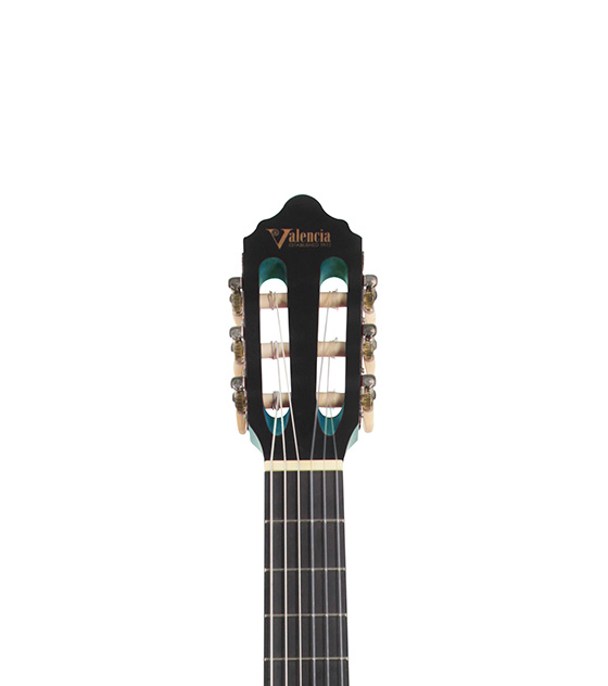 Valencia Transparent Blue Classical Guitar - 1/2 Size