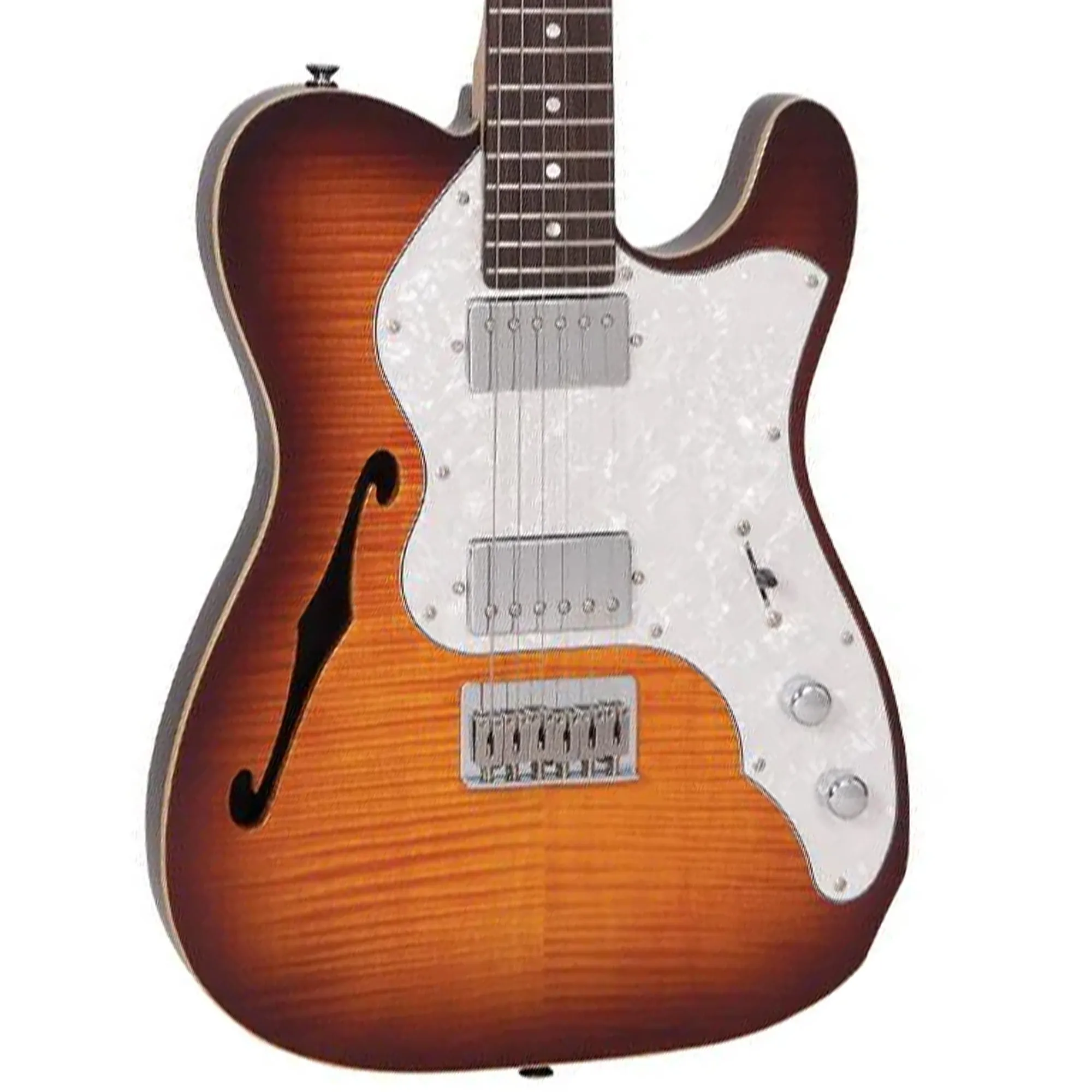 Vintage Reissued Custom Spec Electric Guitar - Flame Tobacco Burst