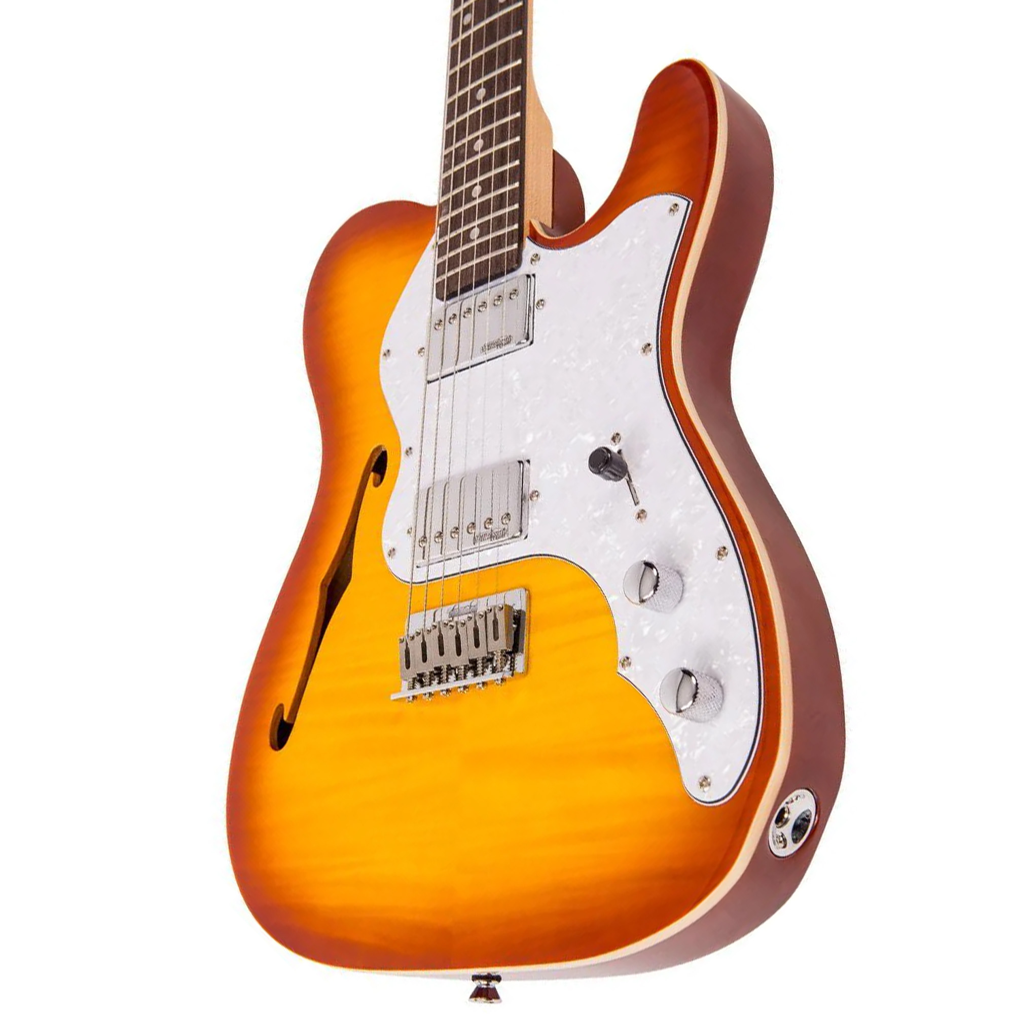 Vintage Reissued Custom Spec Electric Guitar - Flame Tobacco Burst