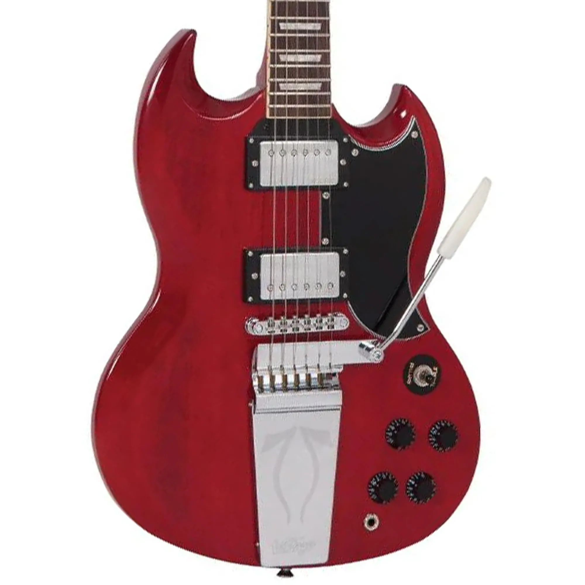 Vintage Reissued Vibrato Electric Guitar - Cherry Red