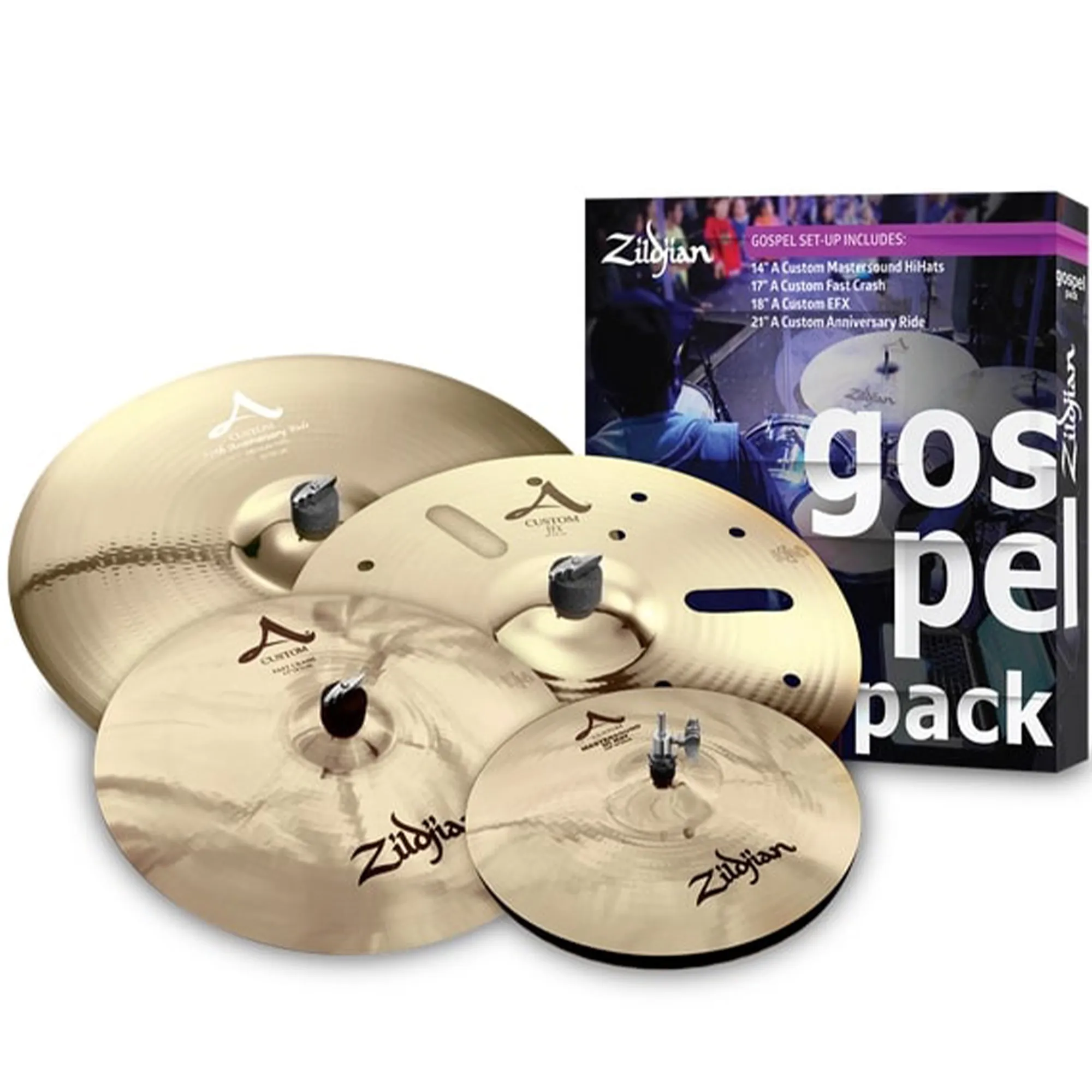 Zildjian A Custom Cymbal Set - Gospel Pack