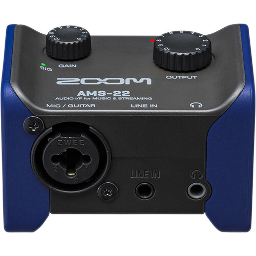 Zoom AMS-22 2x2 USB Audio Interface for Music and Streaming- 2 Years Warranty