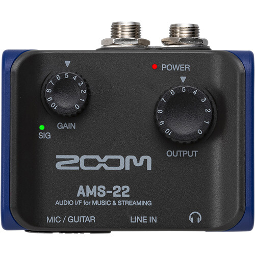 Zoom AMS-22 2x2 USB Audio Interface for Music and Streaming- 2 Years Warranty