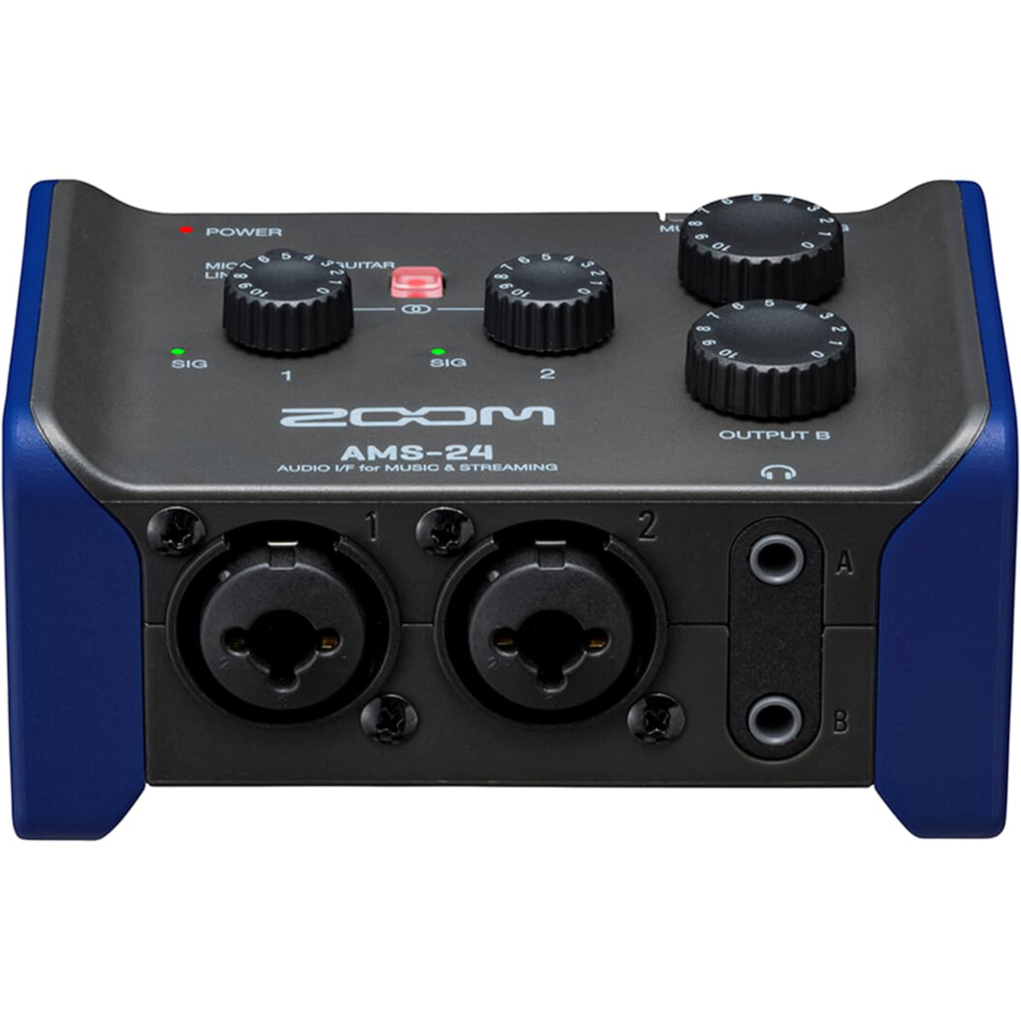 Zoom AMS-24 2x4 USB Audio Interface for Music and Streaming- 2 Years Warranty