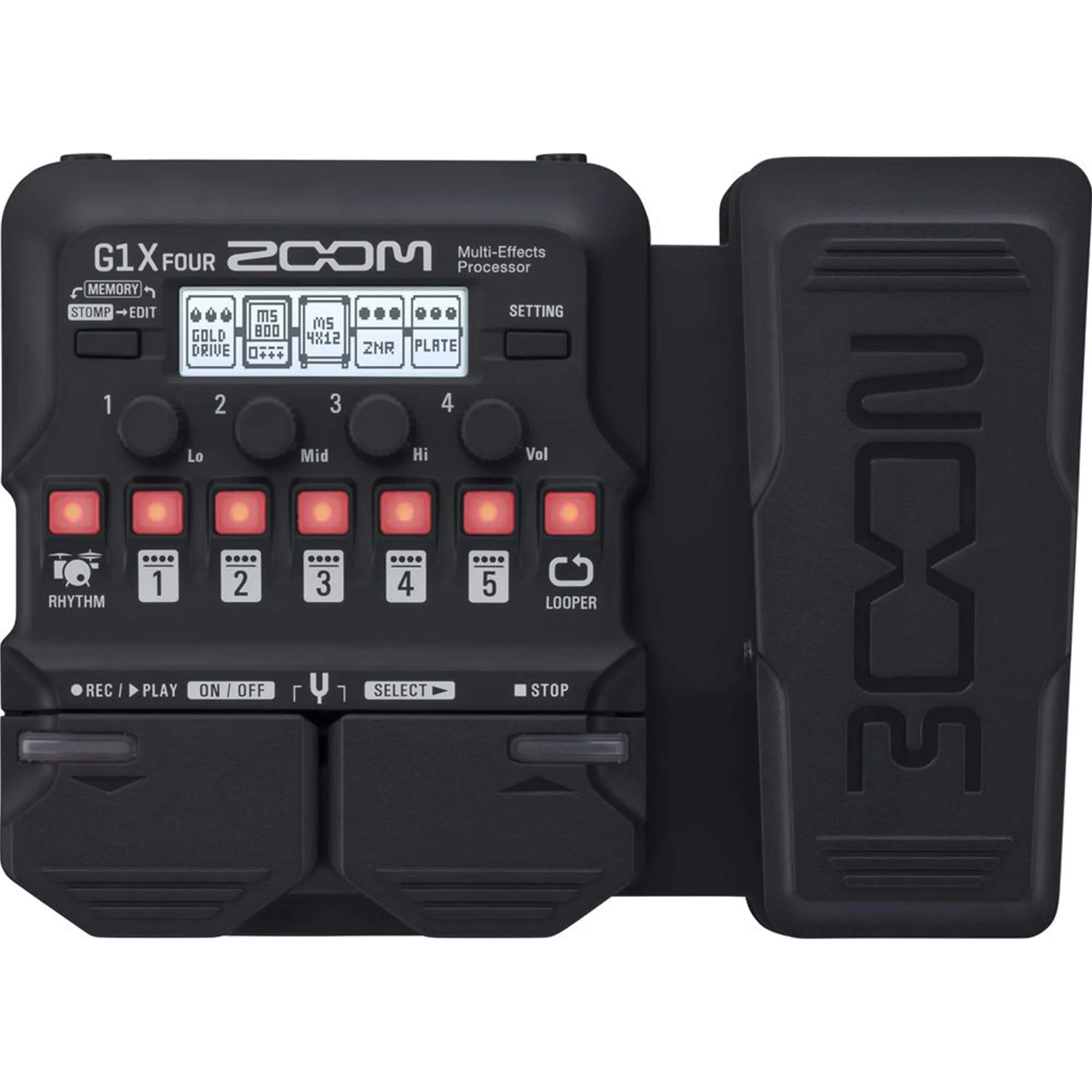 Zoom G1X FOUR Multi-Effects Processor with Expression Pedal- 2 Years Warranty
