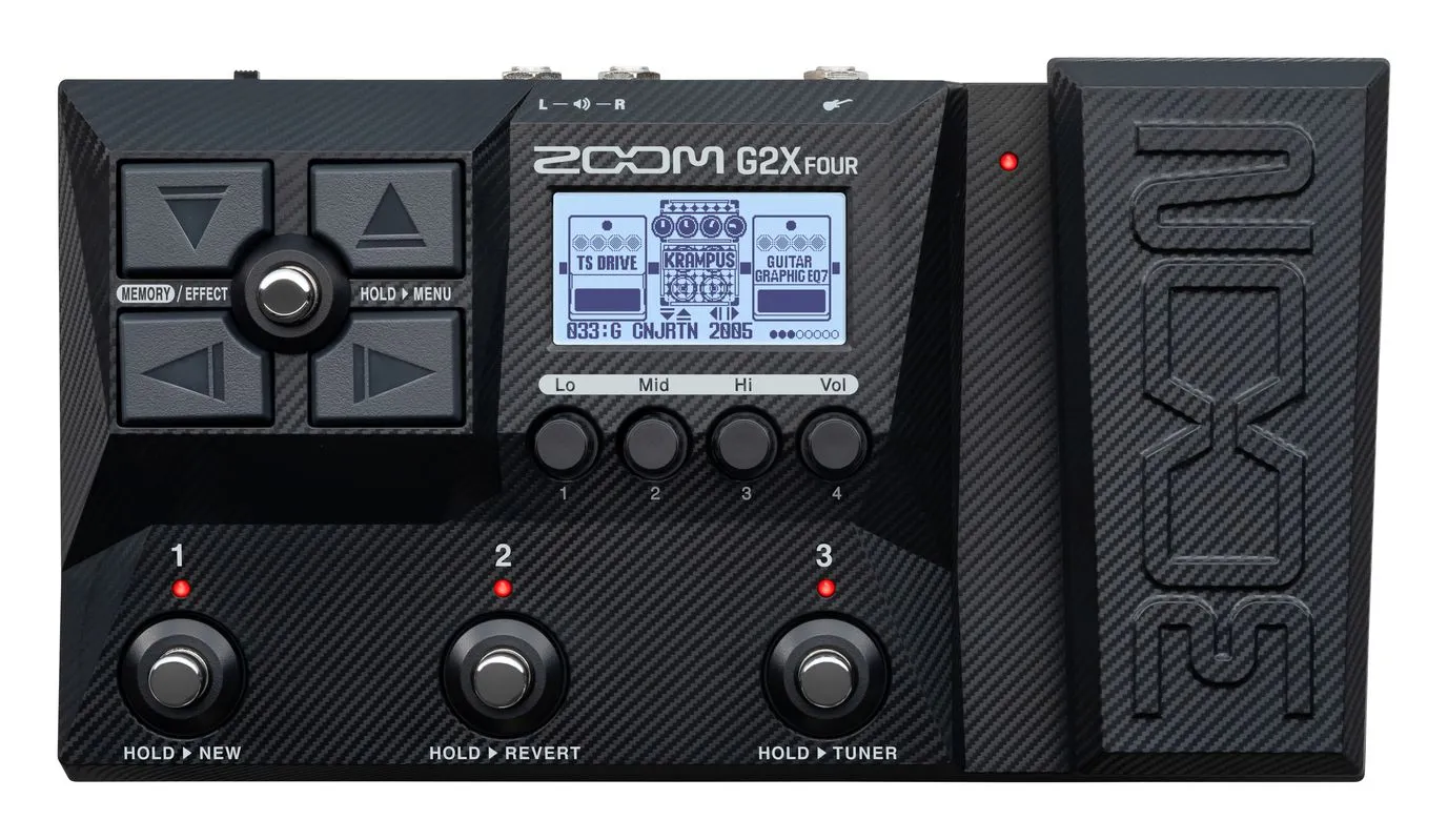 Zoom G2X FOUR Multi-effects Processor with Expression Pedal- 2 Years Warranty