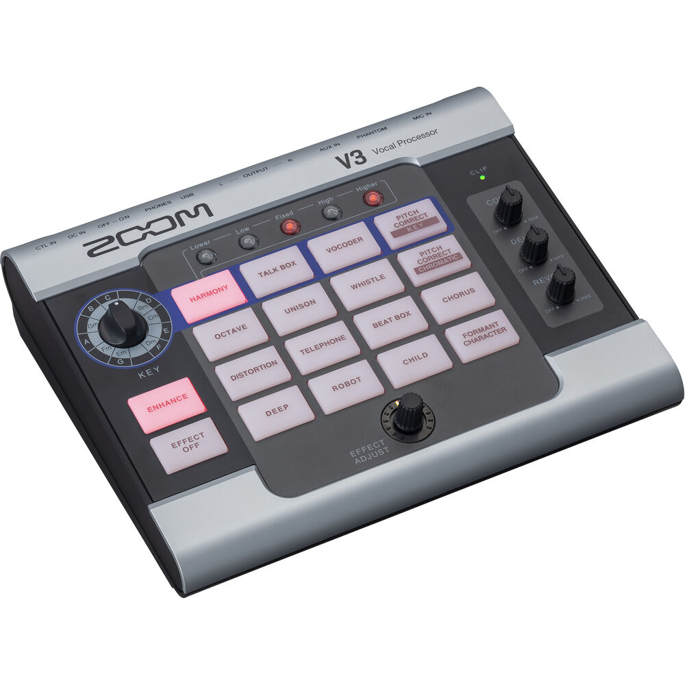 Zoom V3 Multi-Effects Vocal Processor- 2 Years Warranty