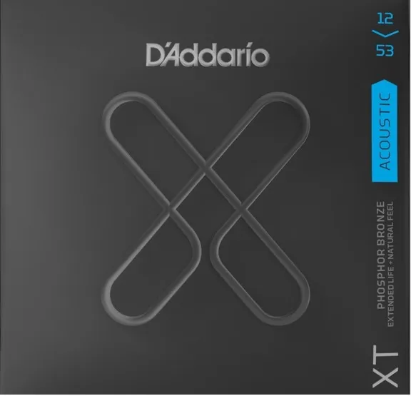 D'Addario XTAPB1253 XT Phosphor Bronze Acoustic Guitar Strings Light - 12-53