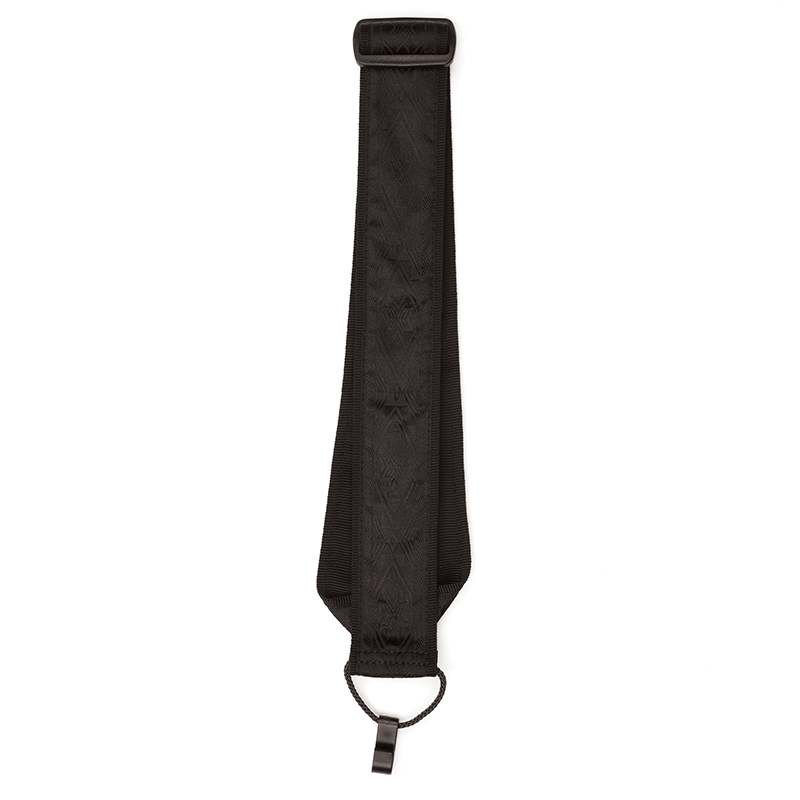 D'Addario 20T01CL Woven Classical Guitar Strap - Black Satin - B-Stock