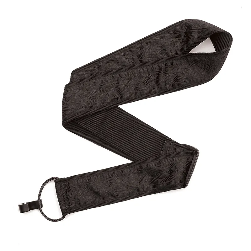 D'Addario 20T01CL Woven Classical Guitar Strap - Black Satin - B-Stock