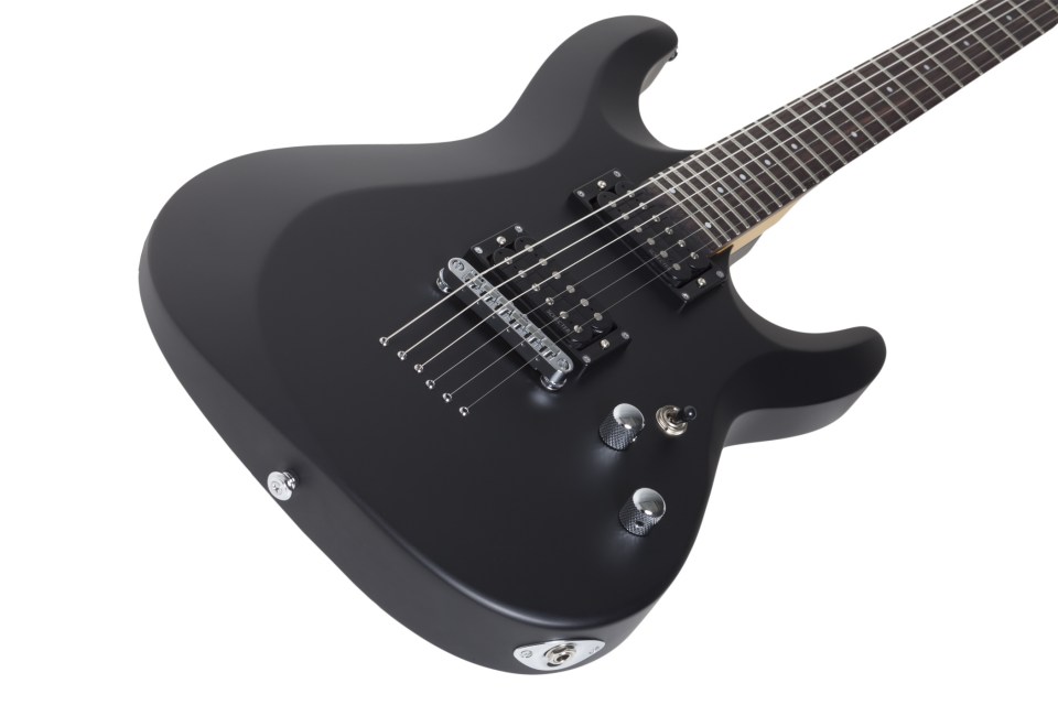 Schecter C-6 Deluxe Electric Guitar - Satin Black