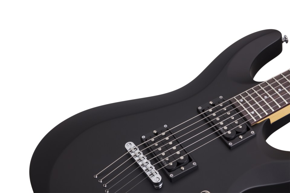 Schecter C-6 Deluxe Electric Guitar - Satin Black