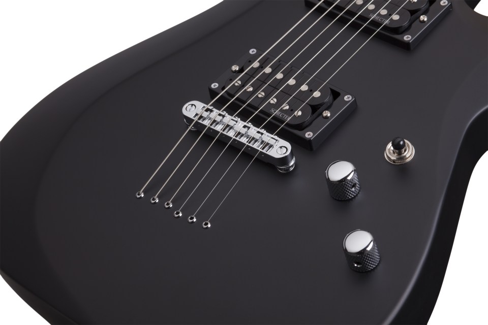Schecter C-6 Deluxe Electric Guitar - Satin Black