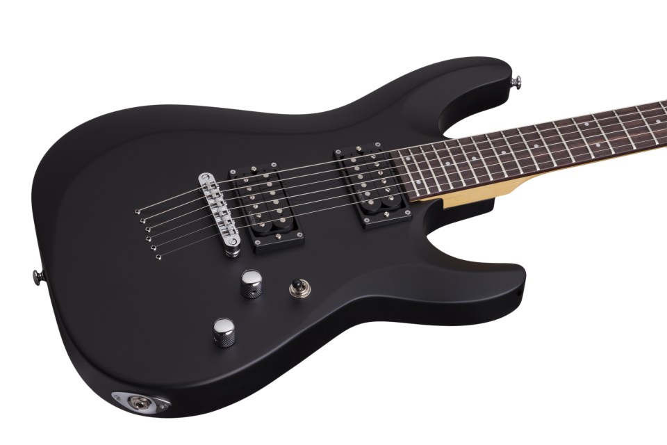 Schecter C-6 Deluxe Electric Guitar - Satin Black