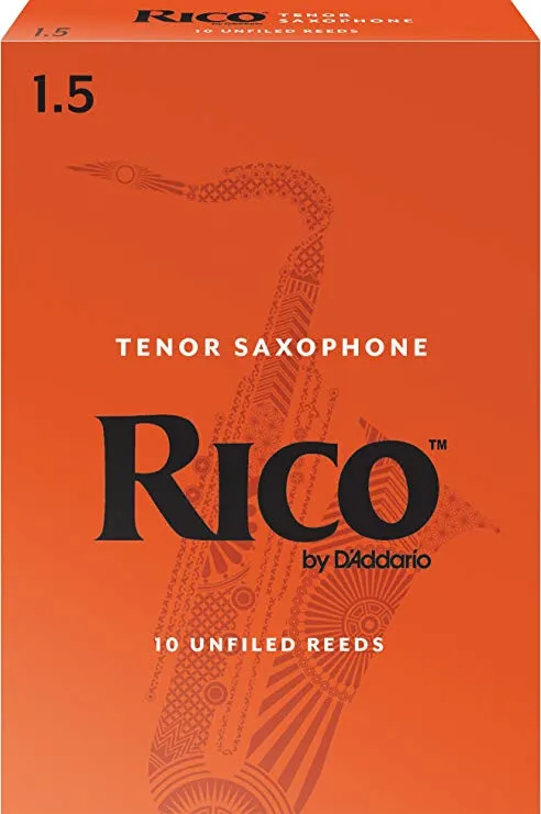 Rico by D'Addario RKA1015 Tenor Saxophone Reeds - Strength 1.5 - 10 Pieces