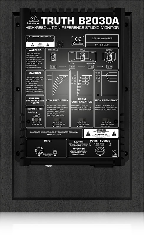Behringer Truth 6.75 inch Powered Studio Monitor ( Each )