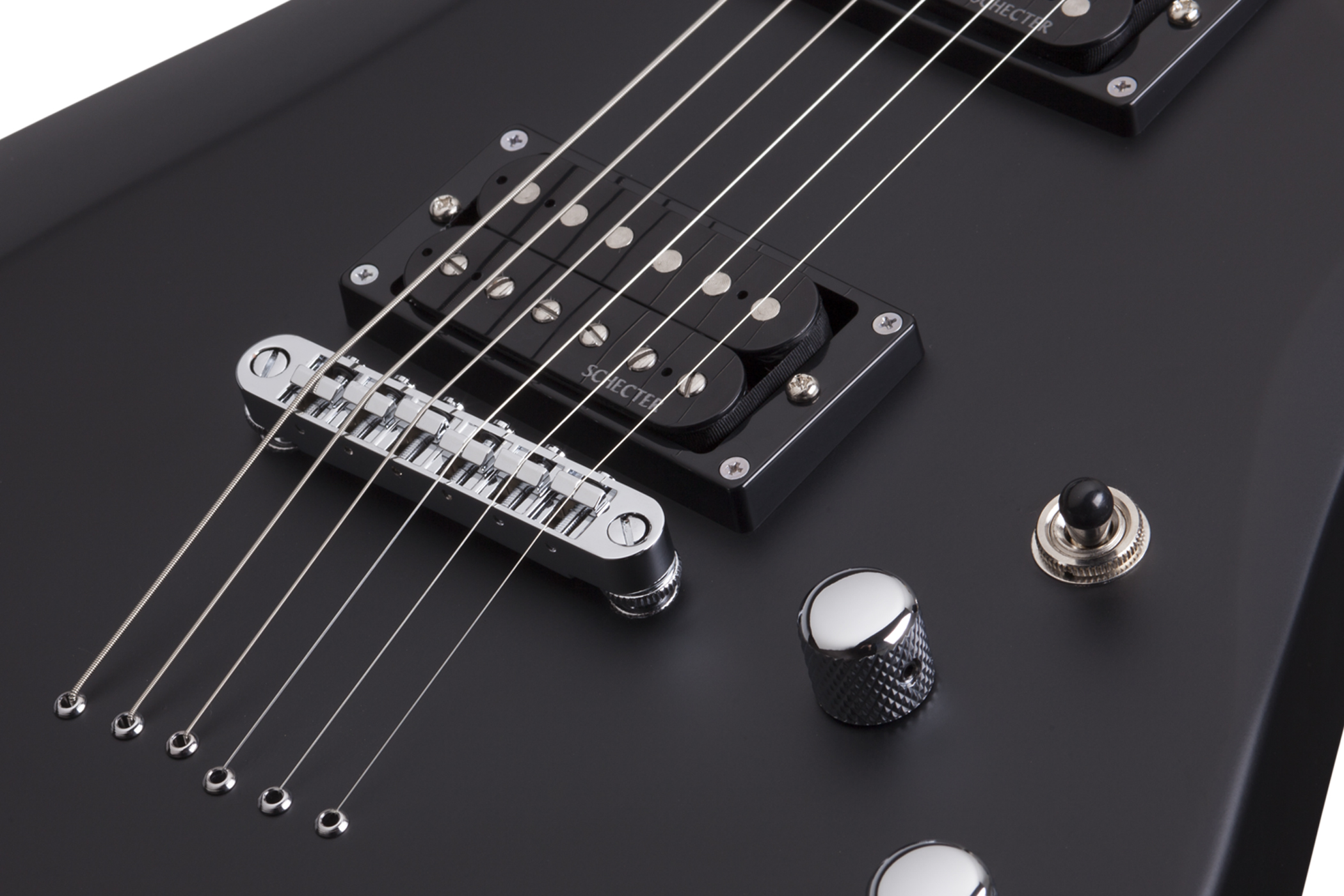 Schecter C-6 Deluxe Left Handed  Electric Guitar - Satin Black