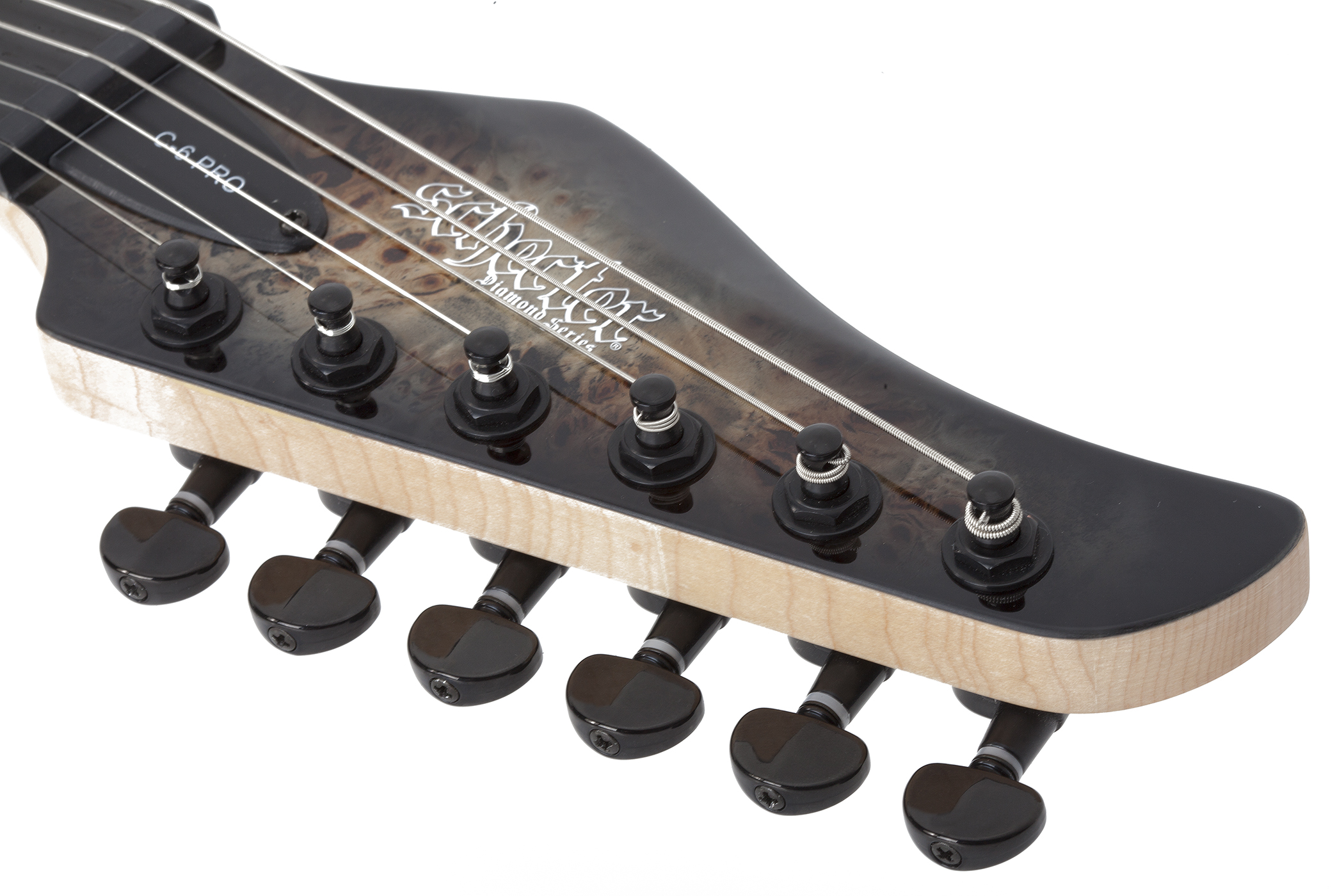 Schecter C-6 Pro Electric Guitar - Charcoal Burst