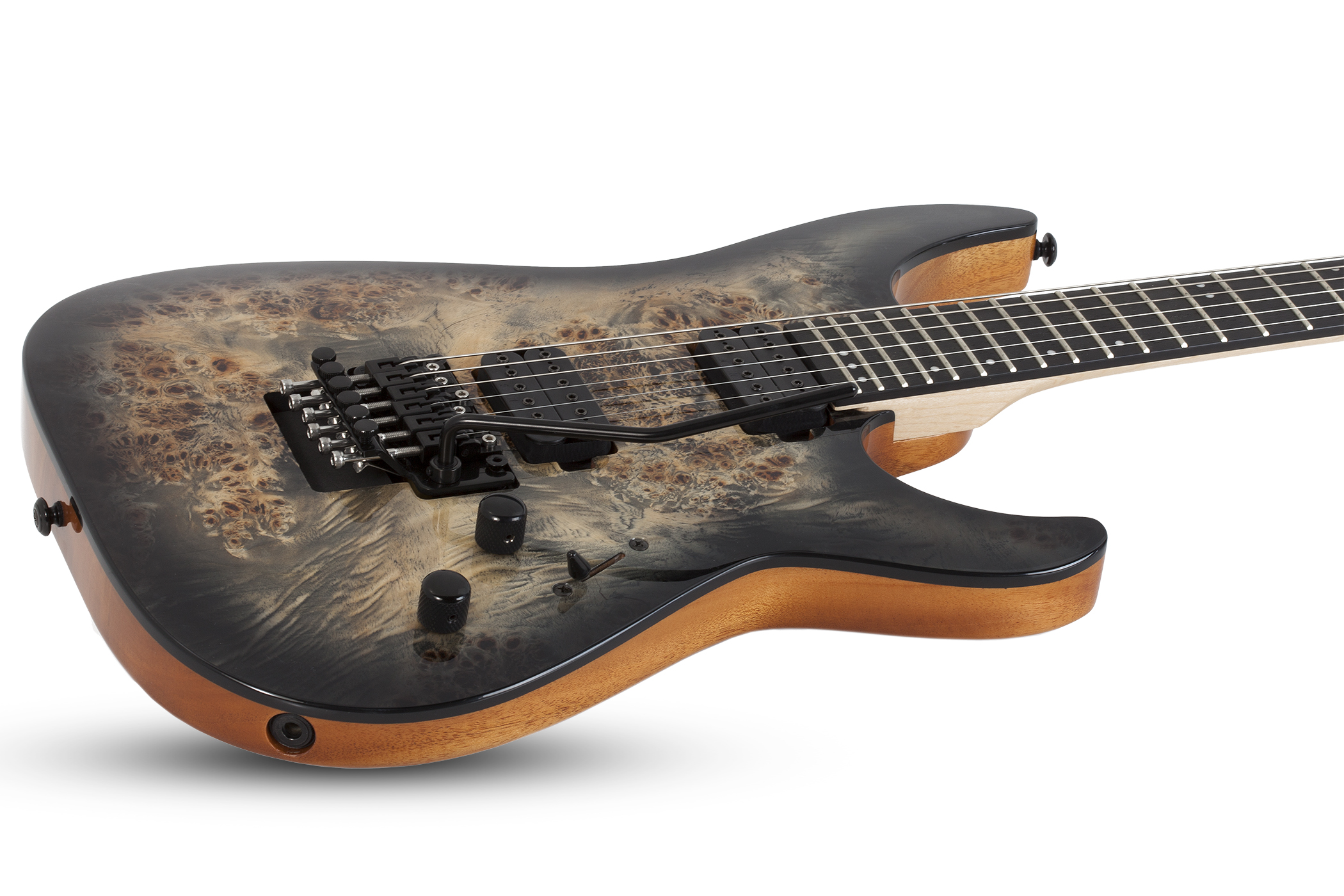 Schecter Electric Guitar C-6 Pro FR - Charcoal Burst (CB)