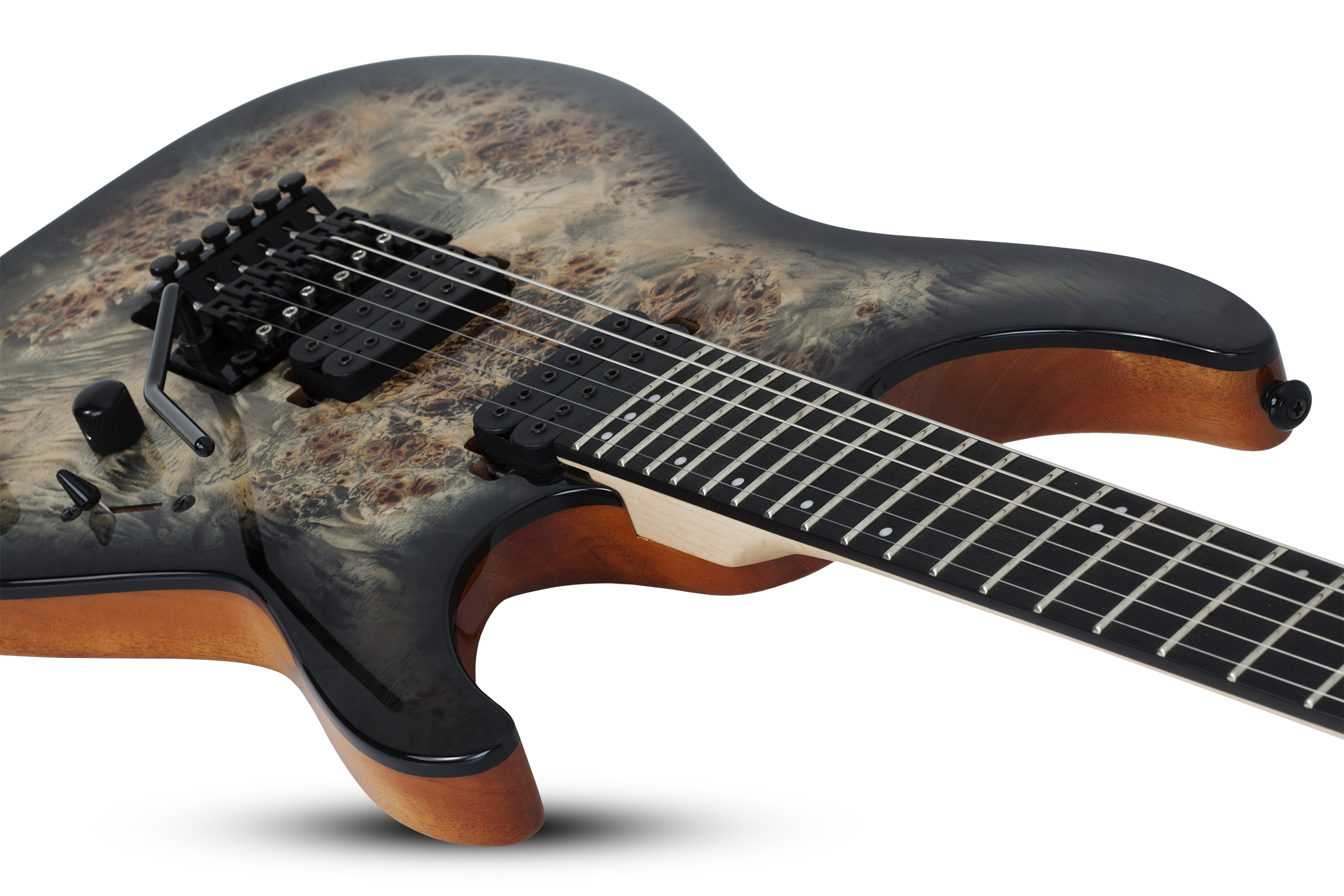 Schecter Electric Guitar C-6 Pro FR - Charcoal Burst (CB)