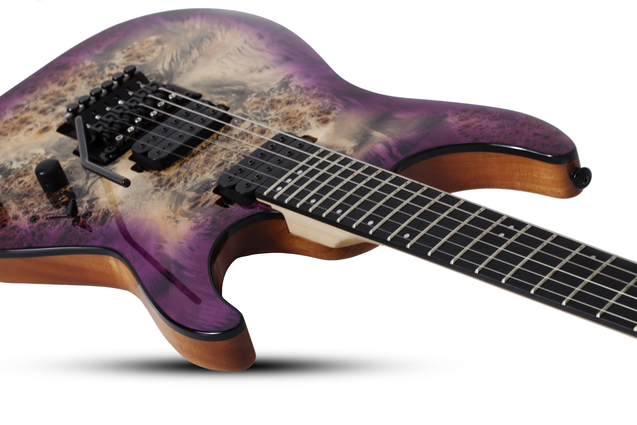 Schecter C-6 Pro FR Floyd Rose Electric Guitar - Aurora Burst