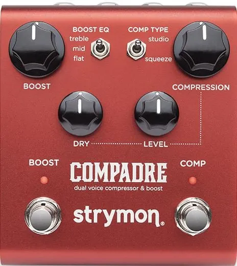 Strymon Compadre Dual Voice Compressor & Boost - Power Supply Included