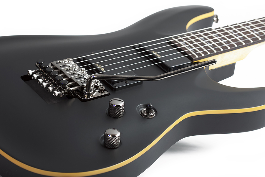 Schecter Electric Guitar Demon-6 FR - Aged Black Satin (ABSN)