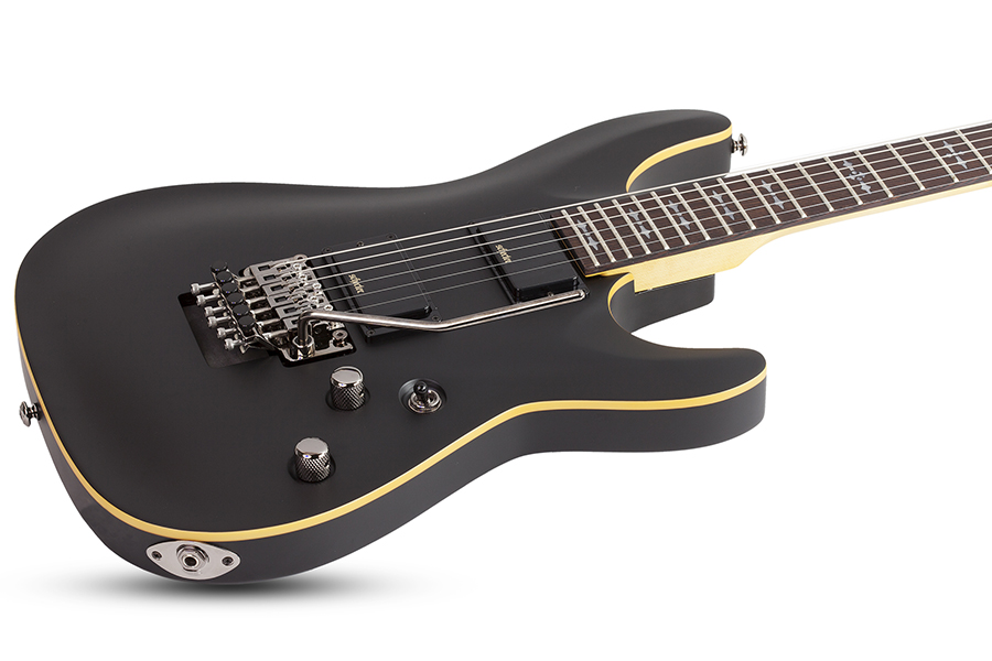 Schecter Electric Guitar Demon-6 FR - Aged Black Satin (ABSN)