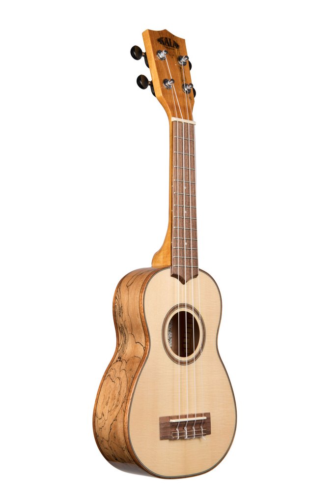 Kala Solid Spruce Top - Flame Maple Series Soprano Ukulele - Included Bag