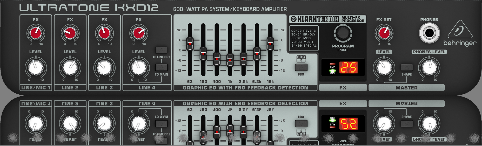 Behringer Ultratone - 600W 12" Keyboard Amp