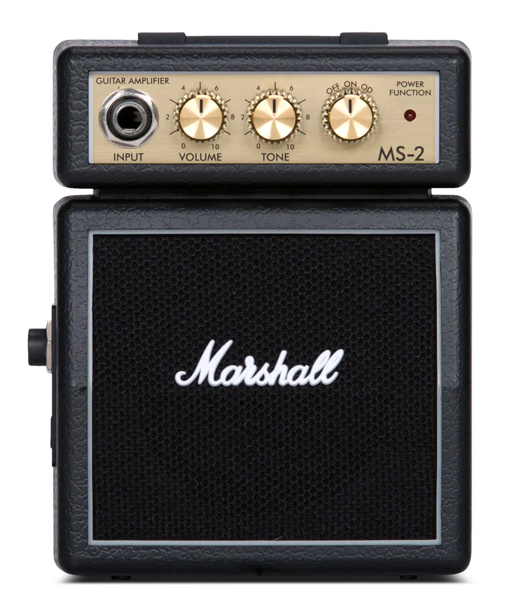 Marshall MS-2 1 Watt Battery-Powered Micro Amplifier - Black