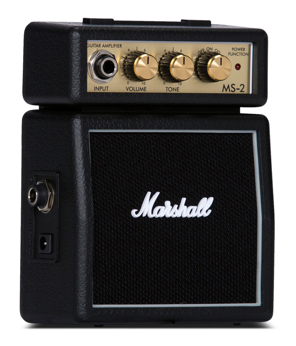 Marshall MS-2 1 Watt Battery-Powered Micro Amplifier - Black
