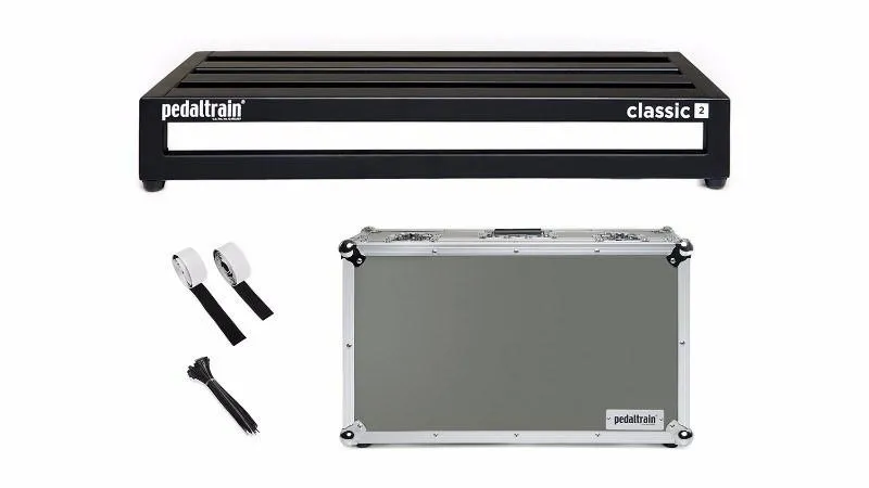 Pedaltrain PT-CL2-TC Classic 2 TC Pedalboard with Tour Case - 24-inch x 12.5-inch