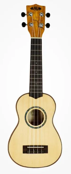 Kala Solid Spruce Top - Flame Maple Series Soprano Ukulele - Included Bag
