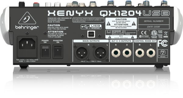 Behringer Premium 12-Input 2/2-Bus Analog Mixer with Wireless Option and USB/Audio Interface