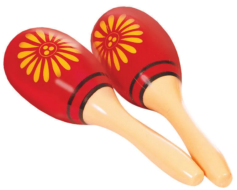 Power Beat PM-58 Plastic Marakas Pair - 23.5cm X 7.5cm